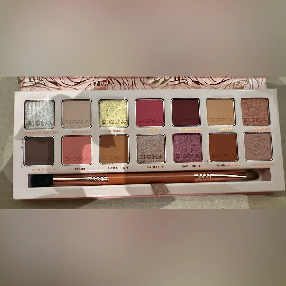 sigma cor de rosa eyeshadow palette